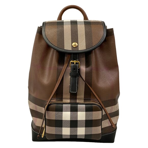 Burberry Backpack Dark Brown Black White main image 8